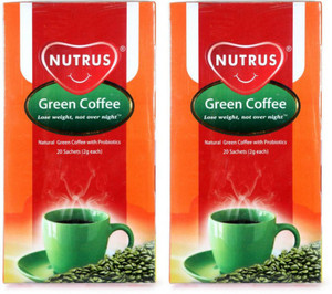 Nutrus Probiotic Green 40g (Pack of 2) Instant Coffee 40 g