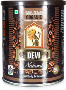 Devi Natural Organic Robusta Grounds Filter Coffee 250 g
