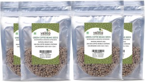 Velicia Natural Decaffeinated Green Coffee Beans Seeds For Weight Loss Pack of 4 Filter Coffee 1000 g