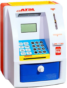 Atm top toy bank