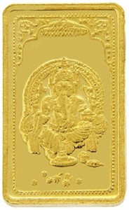 tbz theoriginal lord ganesh 24 (999) k 20 g yellow gold coin