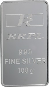 Bangalore Refinery Brpl 100 Gram Silver Bar S 999 100 g Silver Bar