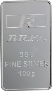 bangalore refinery brpl 100 gram silver bar s 999 100 g silver bar