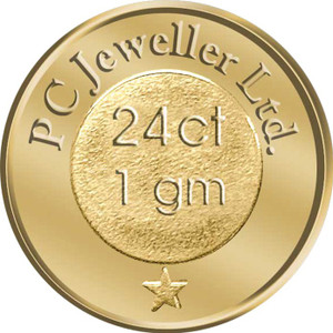 WearYourShine by PC Jewellers Floral 24 (995) K 1 g Gold Coin