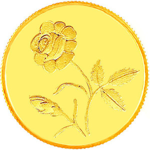 E Gitanjali Ltd Flower 24 (999) K 1 g Gold Coin