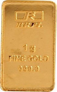 Bangalore Refinery Brpl 1 Gram 24kt 999 Purity Bar 24 (999) K 1 g Gold Bar
