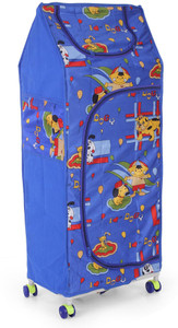 Flipzon 4 Shelve Blue PVC Collapsible Wardrobe