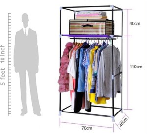 Everything Imported Carbon Steel Collapsible Wardrobe