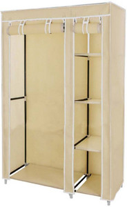 Evana CREAM WARDROBE -05 Carbon Steel Collapsible Wardrobe