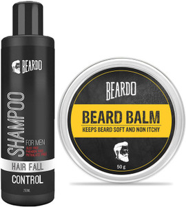 Beardo Hair Fall Control Shampoo For Men 250ml And Beard Balm 50gm