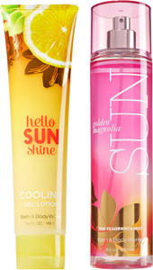 Bath Body Works Hello Sunshine Cooling Gel Lotion Sun Fragrance Mistset Of