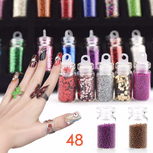 Lifestyle You 3d Nail Art 48 Mini Bottles Glitter Sequins