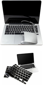 Pindia Apple Macbook Pro 13 13.3 Inch Mb991hn/A Mb991ll/A Full Palm Guard Black Keyboard Cover Combo Set