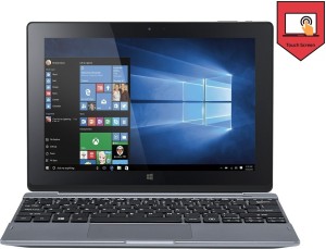 Acer One 10 Atom Quad Core - (2 GB/500 GB HDD/32 GB EMMC Storage/Windows 10 Home) S1002-112L 2 in 1 Laptop(10.1 inch, Dark SIlver, 1.29 kg)