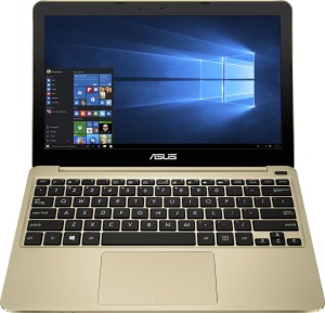 Asus Eeebook Atom Quad Core - (2 GB/32 GB HDD/32 GB EMMC Storage/Windows 10 Home) X205TA Laptop(11.6 inch, Gold, 1 kg)