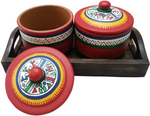 VarEesha Handcrafted 3 Piece Condiment Set