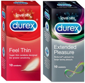 Durex Feel Thin, Extended Pleasure Condom