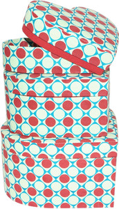 R S Jewels Handmade Paper Hart Shape Multicollor Utility Box - 1000 ml Paper Food Storage