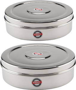 Embassy Chapati Box Deep (Sizes 10 & 11) - 2100 ml Stainless Steel Multi-purpose Storage Container
