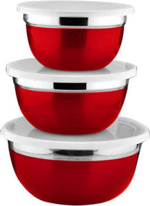 Birde 3pcs Storage set - 3100 ml Stainless Steel Food Storage
