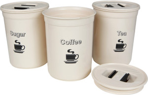CSM Coffee, Sugar, Tea Container Set - 500 ml Plastic Multi-purpose Storage Container