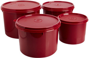 Tupperware - 600 ml, 600 ml, 1.2 L, 1.2 L Plastic Food Storage