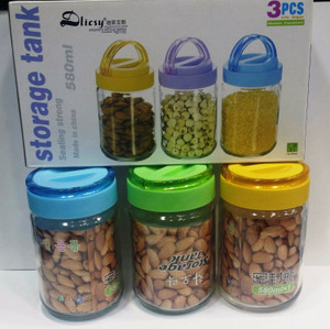 MeraHomeStore - 580 ml Glass Multi-purpose Storage Container