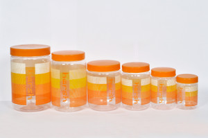 Harshpet Rainbow Container - 2000 ml, 1500 ml, 1000 ml, 750 ml, 500 ml, 300 ml Plastic Multi-purpose Storage Container