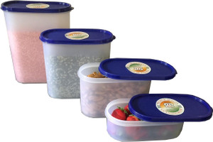 Mahaware Modular Space Saver - 600 ml, 1800 ml, 1200 ml, 2400 ml Plastic Food Storage