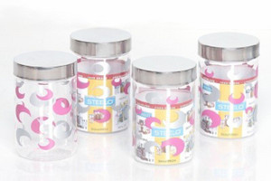 Steelo 500 ml x 4 Pieces PET - Selo - 500 ml Plastic Food Storage