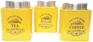 Dynore Square Half Deck - 950 ml Stainless Steel Tea, Coffee & Sugar Container