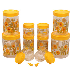 Golddust Spoons with - 1500 ml, 1000 ml, 800 ml, 250 ml, 150 ml Plastic Multi-purpose Storage Container