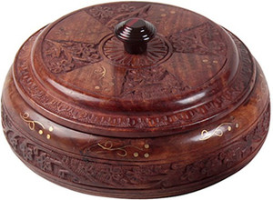 Fab Handicraft - 300 ml Wooden Multi-purpose Storage Container