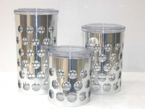 Peponi Food Grade Quality Silver Coating Plastic Container - 1 L Melamine Grocery Container