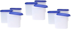 Tallboy Mahaware( microwaveable safe) space saver Blue lid - 1800 ml Polypropylene Food Storage