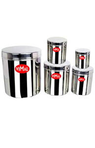 Vimal - 500 ml, 750 ml, 1000 ml, 1500 ml, 2000 ml Steel Spice Container