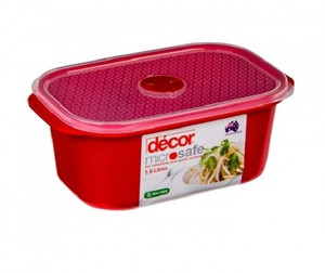 Decor Microsafe Oblong 1.6 L - 1600 ml Plastic Food Storage