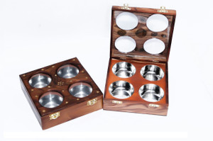 Univocean UNIV_044 - 400 ml Wooden Spice Container