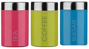 Apricot - 600 ml Stainless Steel Tea, Coffee & Sugar Container