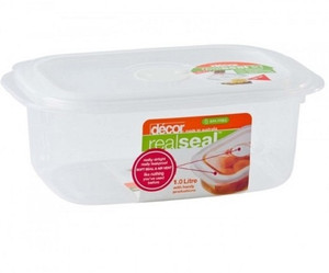 Decor Realseal Oblong 1.0 L - 1000 ml Plastic Food Storage
