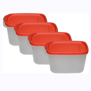 Tupperware - 1100 ml, 1100 ml, 1100 ml, 1100 ml Plastic Multi-purpose Storage Container