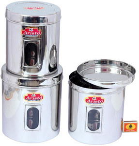 Aristo Houseware - 4000 ml, 6400 ml Stainless Steel Food Storage