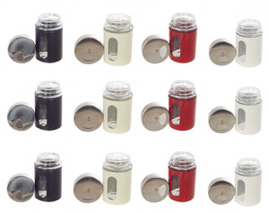 Howards Dozen Shaker Jars - 1200 ml Glass Spice Container