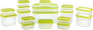 Joyo 17 Pieces - 1800 ml, 750 ml, 600 ml, 400 ml, 250 ml, 125 ml Plastic Food Storage