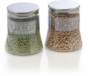 Steelo 2 Pieces PET - Belly - 2000 ml Plastic Food Storage