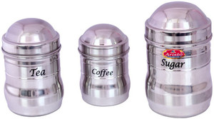 Aristo Houseware - 350 ml, 850 ml Stainless Steel Tea, Coffee & Sugar Container