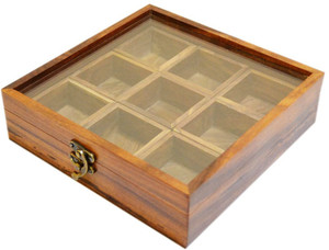 Spectrahut 9 container spice box container - 270 ml Wooden Spice Container