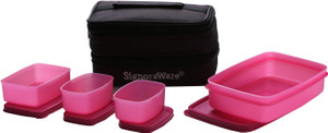 Signoraware Fortune Lunch Box - 850 ml, 150 ml, 100 ml Plastic Food Storage