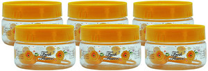 GPET Print Magic Container - Yellow - Set of 6 - 150 ml Plastic Food Storage
