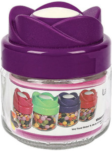 Trinity House Ware Collection - 300 ml Glass, Plastic Tea, Coffee & Sugar Container